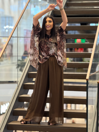 Bluza din matase cu imprimeu floral [4]