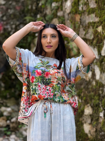 Bluza din vascoza 100% cu imprimeu [1]