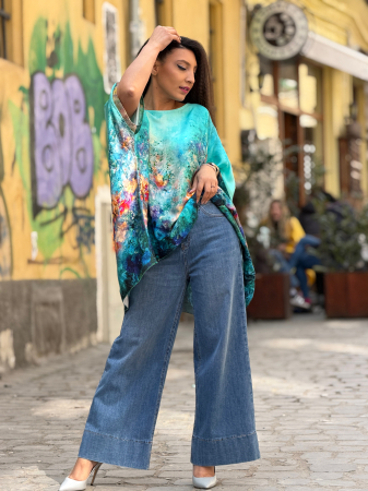 Bluza din vascoza cu imprimeu picasso [1]