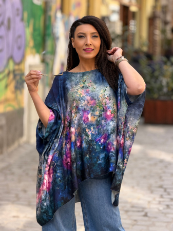 Bluza din vascoza cu imprimeu picasso [6]