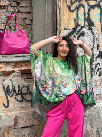 Bluza din vascoza cu imprimeu picasso [7]