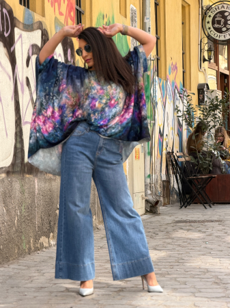 Bluza din vascoza cu imprimeu picasso [1]