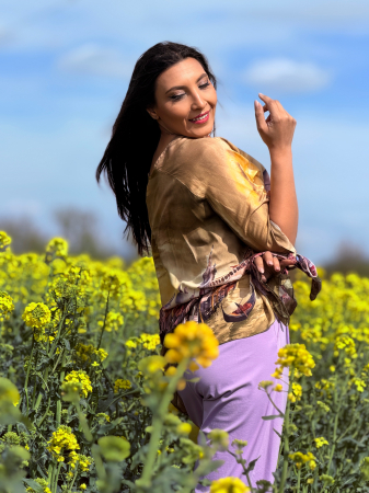 Bluza din vascoza cu print Venetia [6]