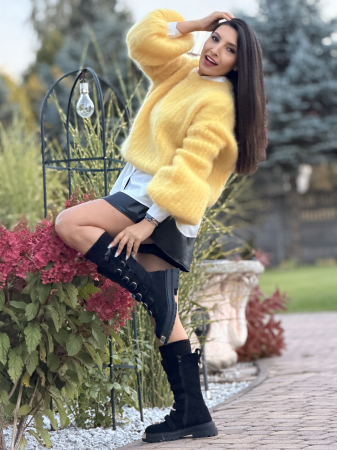 Bluza galbena din mohair [6]