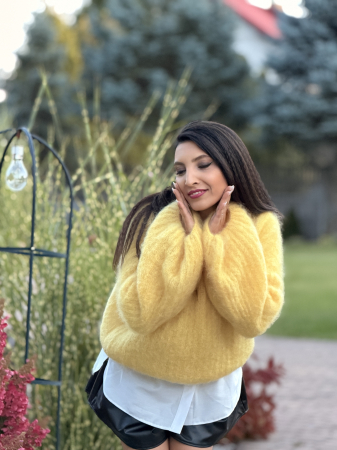 Bluza galbena din mohair [3]