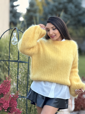 Colectia NOUA - Bluza galbena din mohair