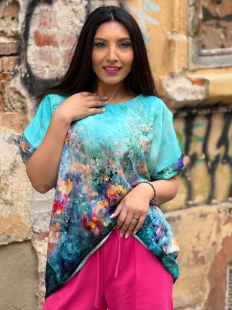 Bluze si camasi - Bluza lejera cu print picasso