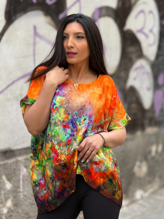 Bluze si camasi - Bluza lejera cu print picasso