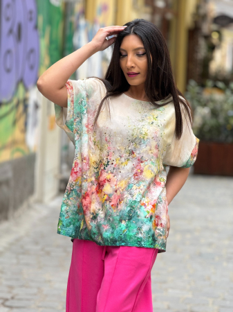 Bluza lejera cu print picasso [2]