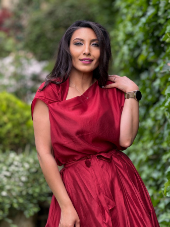 Promotii - Bluza lejera rosie cu detaliu la umar