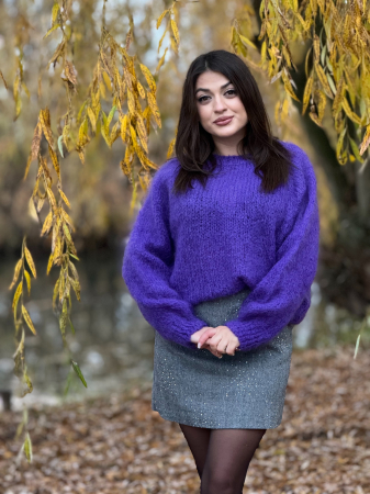 Promotii - Bluza mov din mohair