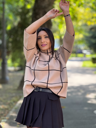 Bluza mozaic tricotata [4]