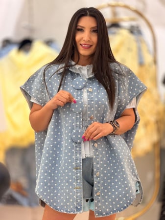 Noutati - Bluza oversize din denim