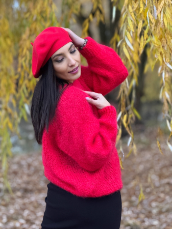 Bluza rosie din mohair [3]