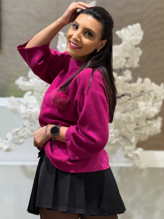 Bluza tricotata pe gat [3]