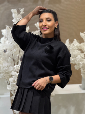 Bluza tricotata pe gat [2]