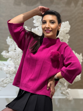 Bluza tricotata pe gat [1]