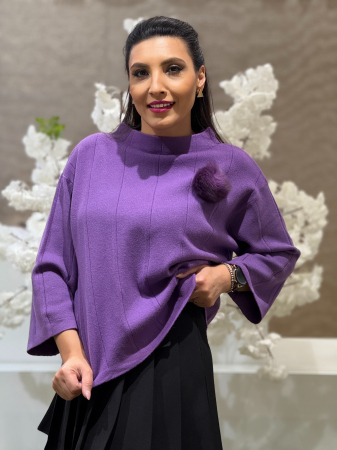 Bluza tricotata pe gat [1]