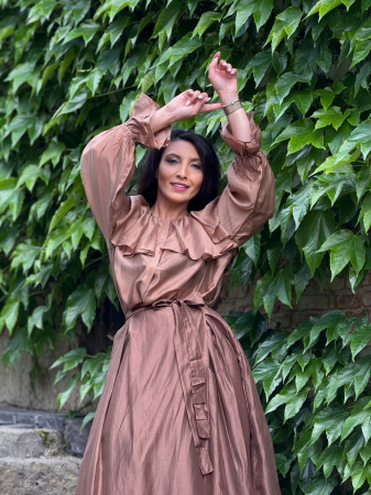 Bluze si camasi - Bluza vaporoasa cu volane si maneci bufante