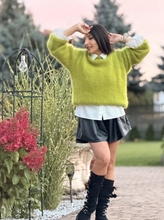 Bluza verde din mohair [4]