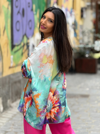 Camasa cu anchior si imprimeu floral [5]