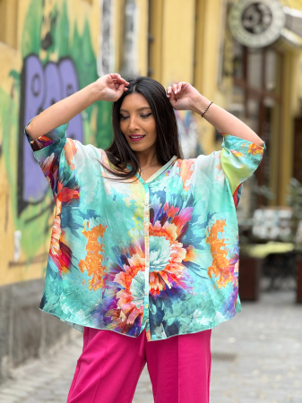 Camasa cu anchior si imprimeu floral [3]