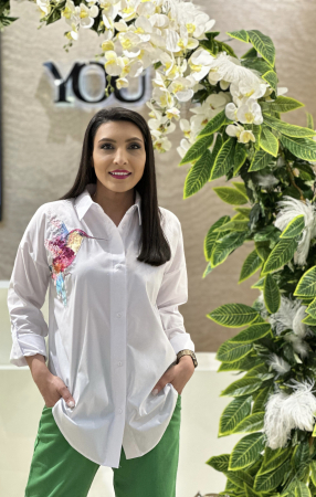 Noutati - Camasa cu colibri cu paiete