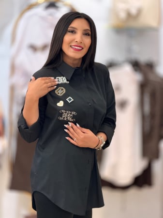 Imbracaminte de dama - Camasa cu imprimeu chanel