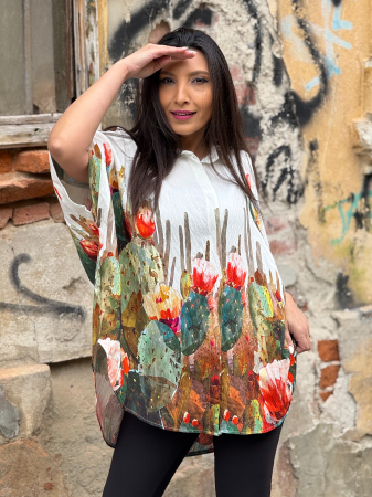 Camasa cu nasturi si imprimeu cactus [2]