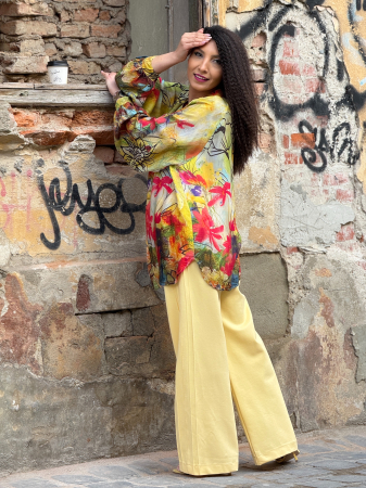 Camasa cu nasturi si imprimeu floral [3]