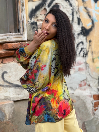 Camasa cu nasturi si imprimeu floral [5]