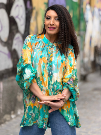 Camasa cu nasturi si imprimeu floral [2]