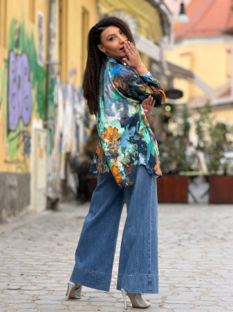 Camasa cu nasturi si imprimeu floral [3]