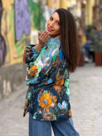 Camasa cu nasturi si imprimeu floral [5]