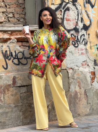 Camasa cu nasturi si imprimeu floral [2]