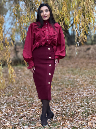 Camasa cu volane decorative si dantela [4]