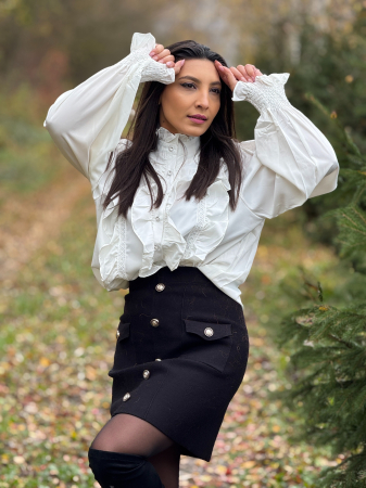 Camasa cu volane decorative si dantela [2]