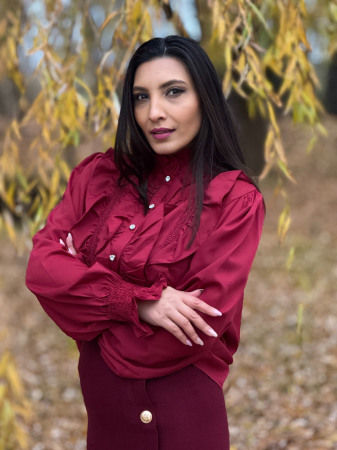 Camasa cu volane decorative si dantela [2]