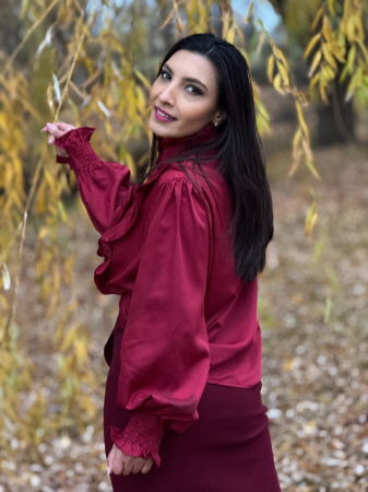 Camasa cu volane decorative si dantela [3]