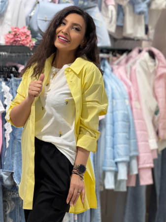 Camasa galbena cu maneca reglabila [3]