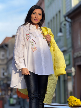 Bluze si camasi - Camasa lejera cu broderii vegetale