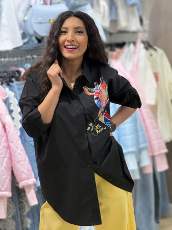 Camasa oversize cu imprimeu girafa [3]