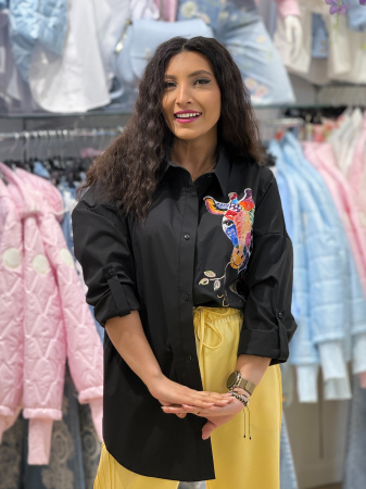 Camasa oversize cu imprimeu girafa [1]