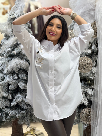 Camasa oversize cu pietricele chanell [1]