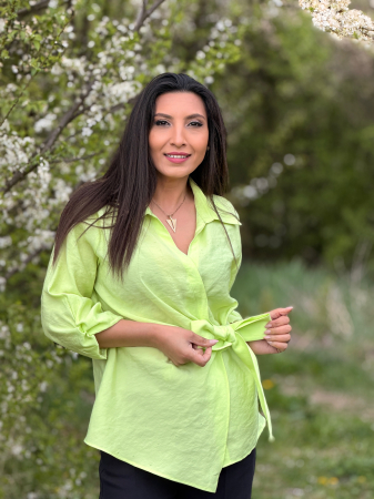 Camasa verde cu nod frontal [2]