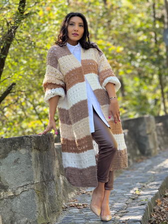 Cardigan tricotat in dungi [3]