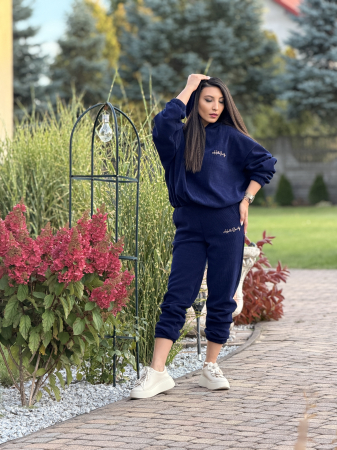 Compleu albastru cu bluza cu gluga [1]