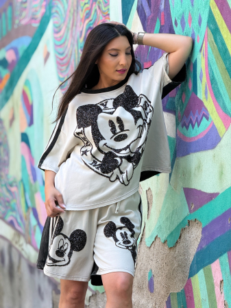 Compleuri si costume - Compleu bej cu Mickey Mouse