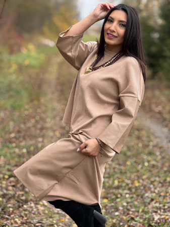 Compleu cu fusta din imitatie de piele [4]