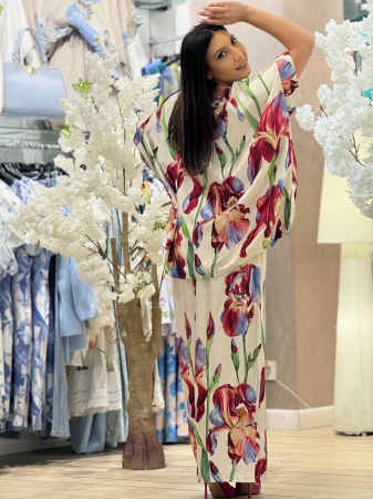 Bluza cu imprimeu floral de irisi [4]